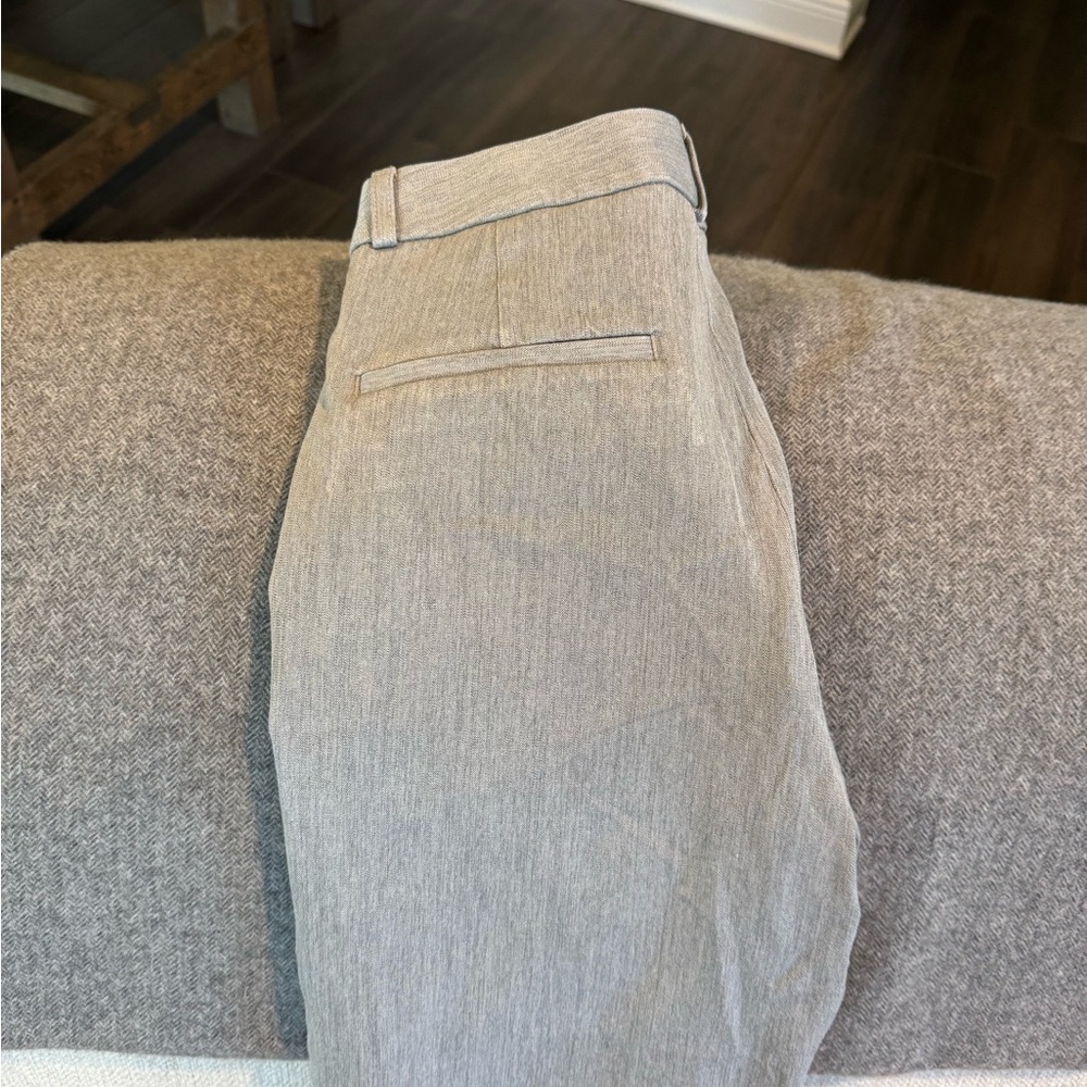 Banana Republic Women’s Heathered Light Gray Hi-rise Sloan Dress Pants